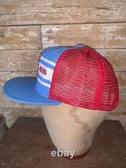 VINTAGE RARE 80s Houston Oilers AJD The Professional trucker Cap Hat Snapback