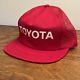 Vintage Toyota Motorsports Hat Cap Mens Snap Red Trucker Never Worn Minty