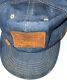 Vtg 80s 90s Levi's Levi Strauss 501 Patch Denim Trucker Hat Cap Snapback Blue