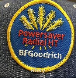 VTG 80s BF GOODRICH Powersaver Radial HT Snapback Denim Cap Hat Swingster USA
