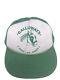 Vtg Headmost Galloway's West 40 Ranch Snapback Trucker Hat Green Adjustable Cap
