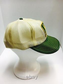 VTG JOHN DEERE 70s 80s USA LOUISVILLE MFG CO Trucker Hat Cap Snapback All Mesh