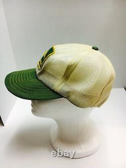 VTG JOHN DEERE 70s 80s USA LOUISVILLE MFG CO Trucker Hat Cap Snapback All Mesh