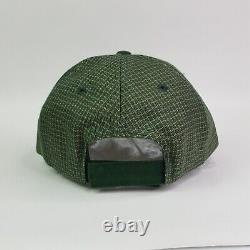 VTG Lot Of 12 Green Checked Wool Trucker Hat Snapback Adjustable Retro Cap 90s