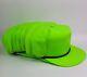 Vtg Lot Of 12 Neon Green Trucker Hat Blank Snapback Adjustable Retro Cap 80s