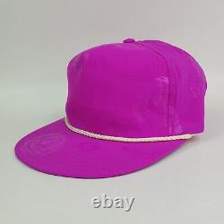 VTG Lot Of 12 Pink Swirl Trucker Hat Blank USA Snapback Adjustable Rope Cap 80s