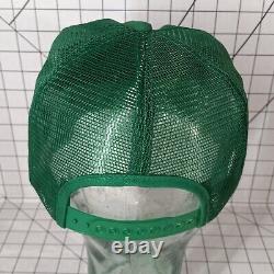 VTG PIONEER MACHINERY 80s Green Trucker hat Cap Snapback USA K-Products PATCH