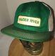 Vtg Powder River 80s Usa K-brand K-products Green White Trucker Hat Cap Snapback