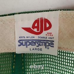 VTG Seattle Supersonics AJD Super Stripe 80s Trucker Hat Snapback Cap Basketball