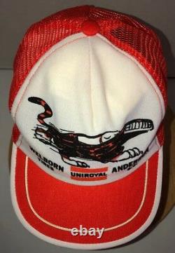 VTG USA 80s UNIROYAL Welborn Tires Anderson SC Clemson Tigers Trucker Hat Cap