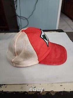 Vintage 1970's Trucker Hat Big Oil Man From The Middle East Cap Snapback Mesh