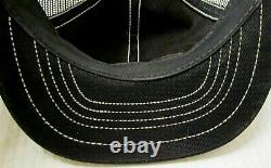 Vintage 1980's Bell Black/black Snapback Trucker Cap Hat New Old Stock USA