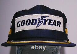 Vintage 1980s Goodyear 2 Stripe Snapback Trucker Hat Cap Louisville Made in USA