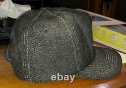 Vintage 1980s John Deere K-Products Black Winter Snapback Trucker Hat Cap #I