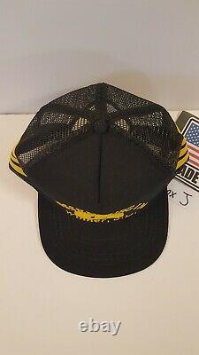 Vintage 3 Stripes John Deere Made in USA men's snapback trucker mesh hat cap