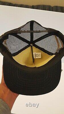 Vintage 3 Stripes John Deere Made in USA men's snapback trucker mesh hat cap