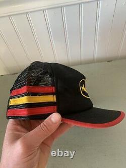 Vintage 3 Stripes Pennzoil Made in USA Racing snapback trucker mesh hat cap NOS