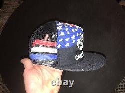 Vintage 70s 80s Case IH Patch 3 Stripe Mesh Snapback Trucker Hat Cap Eagle