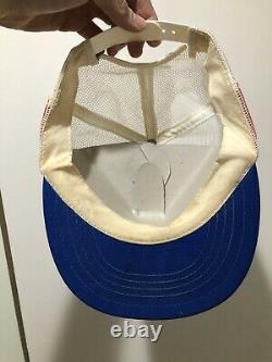 Vintage 70s 80s Unocal 76 3 Stripe Mesh Snapback Trucker Hat Cap Made In USA