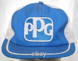 Vintage 70s PPG Industries Patch Trucker Hat Swingster Snapback Cap Made in USA