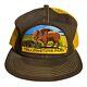 Vintage 80s K Brand Yellowstone National Park Trucker Snapback Hat K Product Cap
