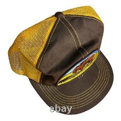 Vintage 80s K Brand Yellowstone National Park Trucker Snapback Hat K Product Cap
