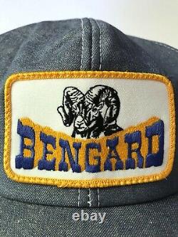 Vintage 80s K PRODUCTS Denim SnapBack Trucker Hat Cap Trucking Patch USA