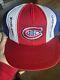 Vintage 80s Montreal Canadiens? Nhl Lucky Stripes Snapback Hat Mesh Trucker Cap