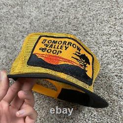 Vintage 80s Tomorrow Valley Coop K Products Snapback Trucker Hat Cap Made in USA