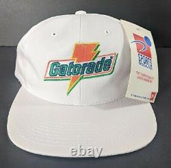 Vintage 90s Gatorade Sports Specialties Snapback Trucker Hat Drink Cap Rare Tags