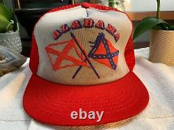 Vintage Alabama Mesh HAT Trucker CAP Made In USA RARE Snapback RARE Design
