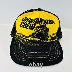Vintage Chattanooga Chew Tobacco Mesh Trucker Snapback Hat/Cap MADE IN THE USA