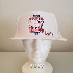 Vintage Chevy I Survived Sidewinding America 1990 Rope Snapback Trucker Hat Cap