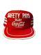 Vintage Coca Cola Hat Snapback Cap 80s Trucker 3 Stripes Safety Pays Enjoy Ccola