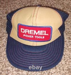 Vintage DREMEL Power Tools Snapback Hat Cap Gray Blue Made in USA Rare