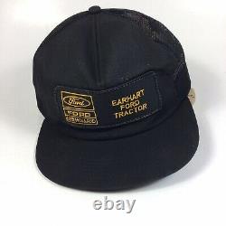 Vintage Ford New Holland Patch Mesh Snapback Cap Trucker Hat USA K Products