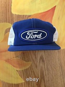 Vintage Ford Snapback Patch Mesh Horizon Trucker Hat Cap