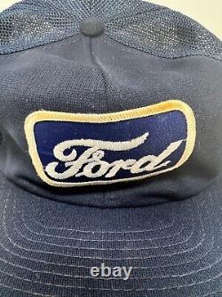 Vintage Ford Snapback Patch Mesh YA Trucker Hat Cap NWDT 80s