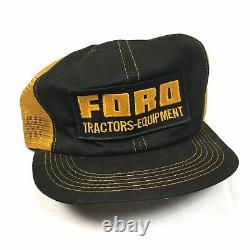 Vintage Ford Tractors Equipment Snapback Trucker Hat Cap 70s 80s K PRODUCTS NICE