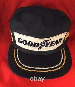 Vintage Goodyear trucker hat cap SnapBack Louisville mint rare 80s racing USA