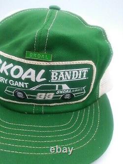 Vintage Harry Gant Skoal Bandit K-Products Mesh Trucker Snapback Patch Hat