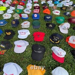 Vintage Hat Cap Lot Trucker Snap Back Strap Mesh Base Ball Bundle of 120 Huge AA