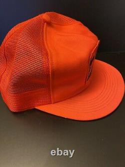 Vintage Husqvarna K Products Chainsaw Patch Mesh Snapback Trucker Hat Cap USA