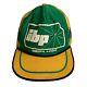 Vintage Ibp 3 Stripe Trucker Snapback Hat Cap Adjustable Emporia Ks Green Yellow