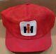 Vintage Ih International Red Mesh Trucker Snapback Cap Hat K-brand Usa