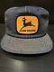 Vintage John Deere Denim Snap Back Patch Trucker Hat Cap Louisville Usa