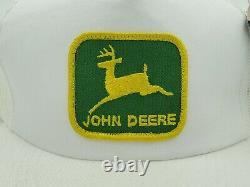 Vintage John Deere Green White Snapback Trucker's Mesh Hat Cap NOS with Tags