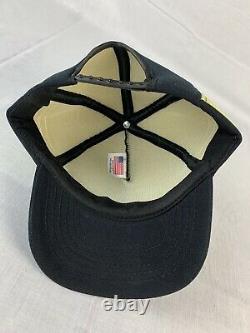 Vintage John Deere Hat 3 Stripe Trucker Cap Snapback Made in USA 80s