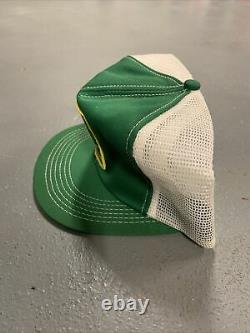 Vintage John Deere K Brand Green Mesh Trucker SnapBack Hat Cap Patch USA