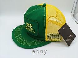 Vintage John Deere K Products Made in USA Trucker Hat Cap Patch Mesh Snapback
